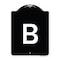 Signmission Sign with Letter B Heavy-Gauge Aluminum Architectural Sign, 24" x 18", BW-1824-22962 A-DES-BW-1824-22962 - alternate 1